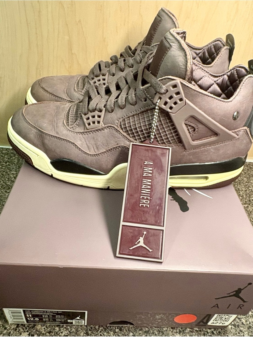 A Ma Maniére x Air Jordan 4 Retro “Violet Ore” — Men’s Size 11 — LIKE NEW!